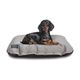 Cushioned Dog Bed - Grey