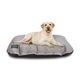 Cushioned Dog Bed - Grey